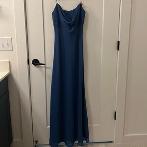 Vintage Cowl Neck Maxi Dress